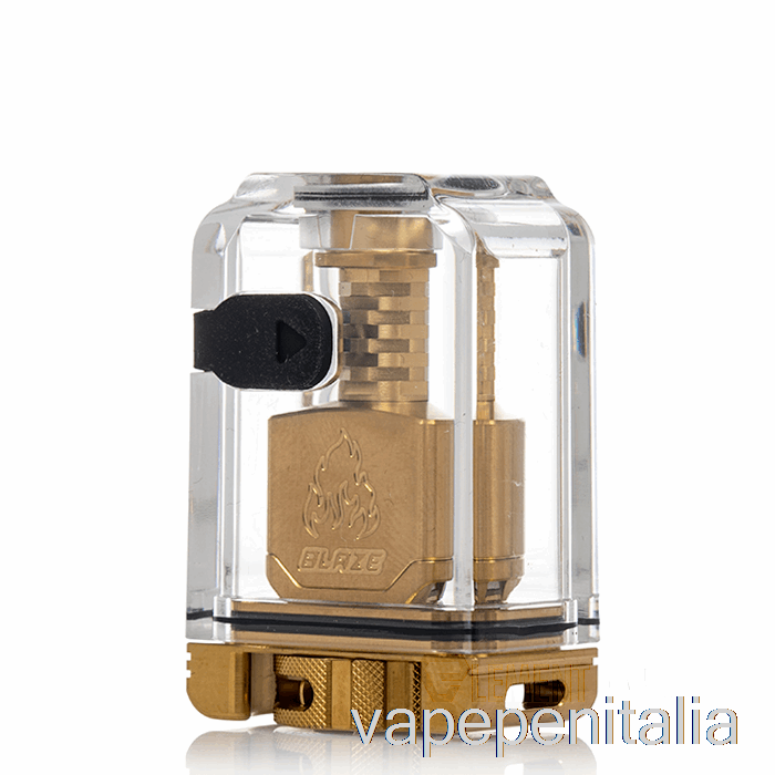 Vape Italia Thunderhead Creations Blaze Bridge Boro Tank Gold